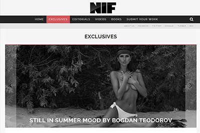 Editorial alb negru pentru Revista NIF fotografie glamour